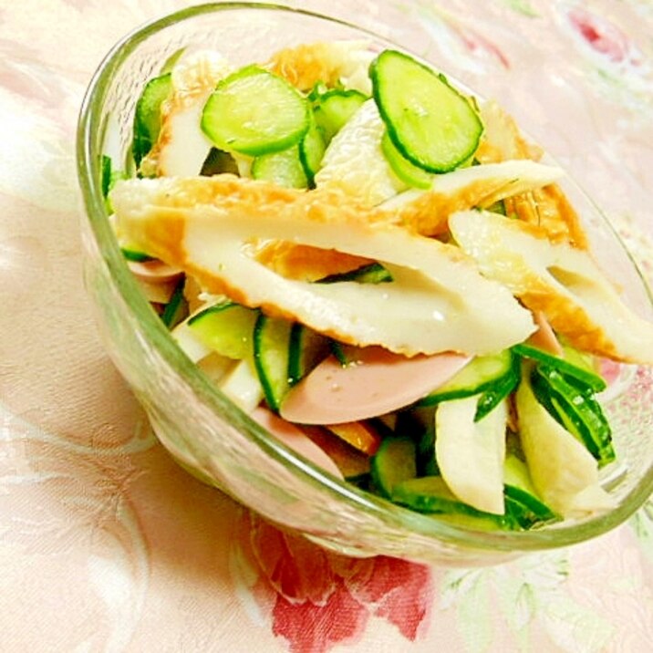 ❤魚ニソと竹輪との胡瓜の酢の物❤